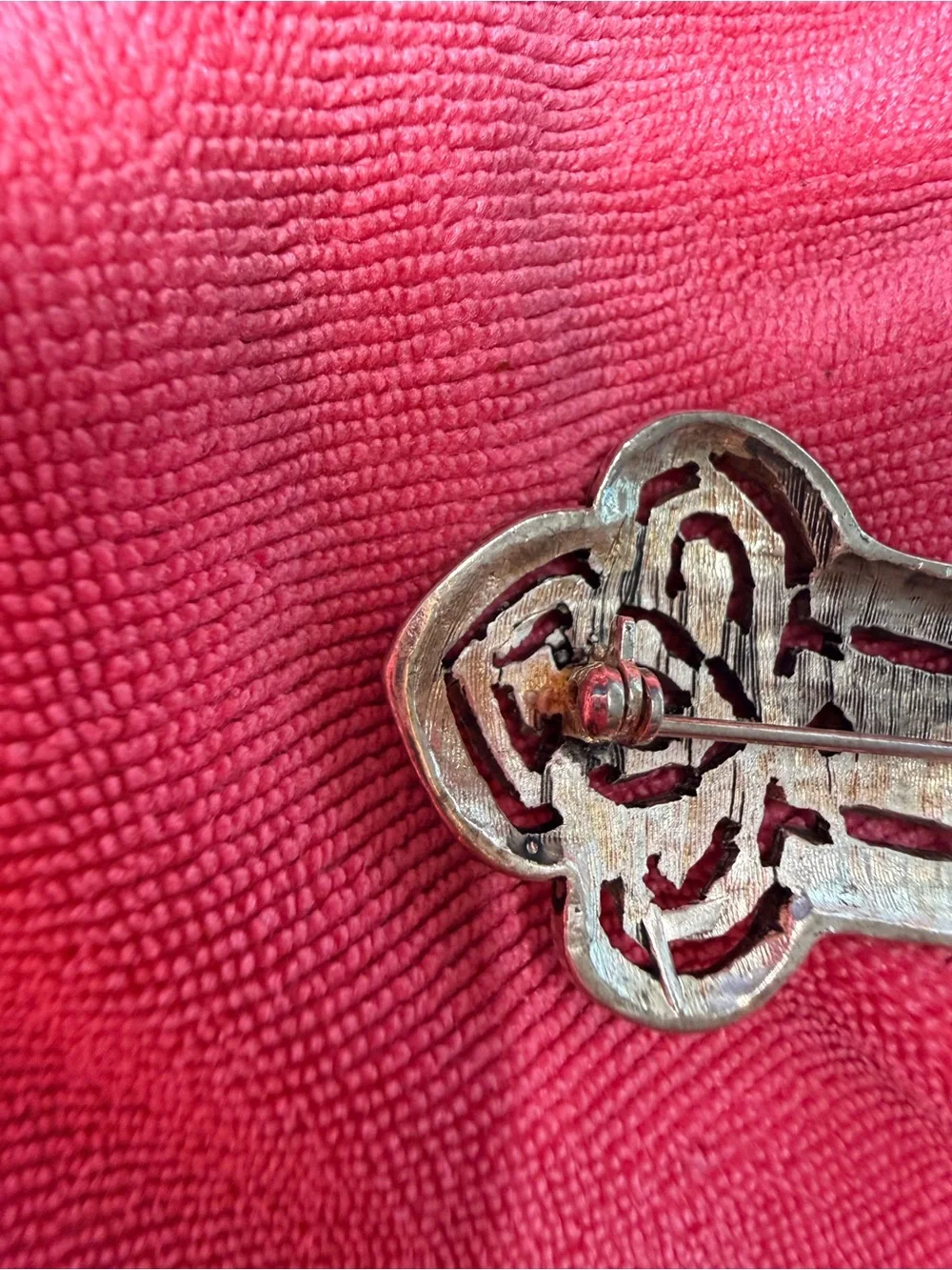 1940’s Silver Filigree Brooch passed over by Great Grandmother from Germany